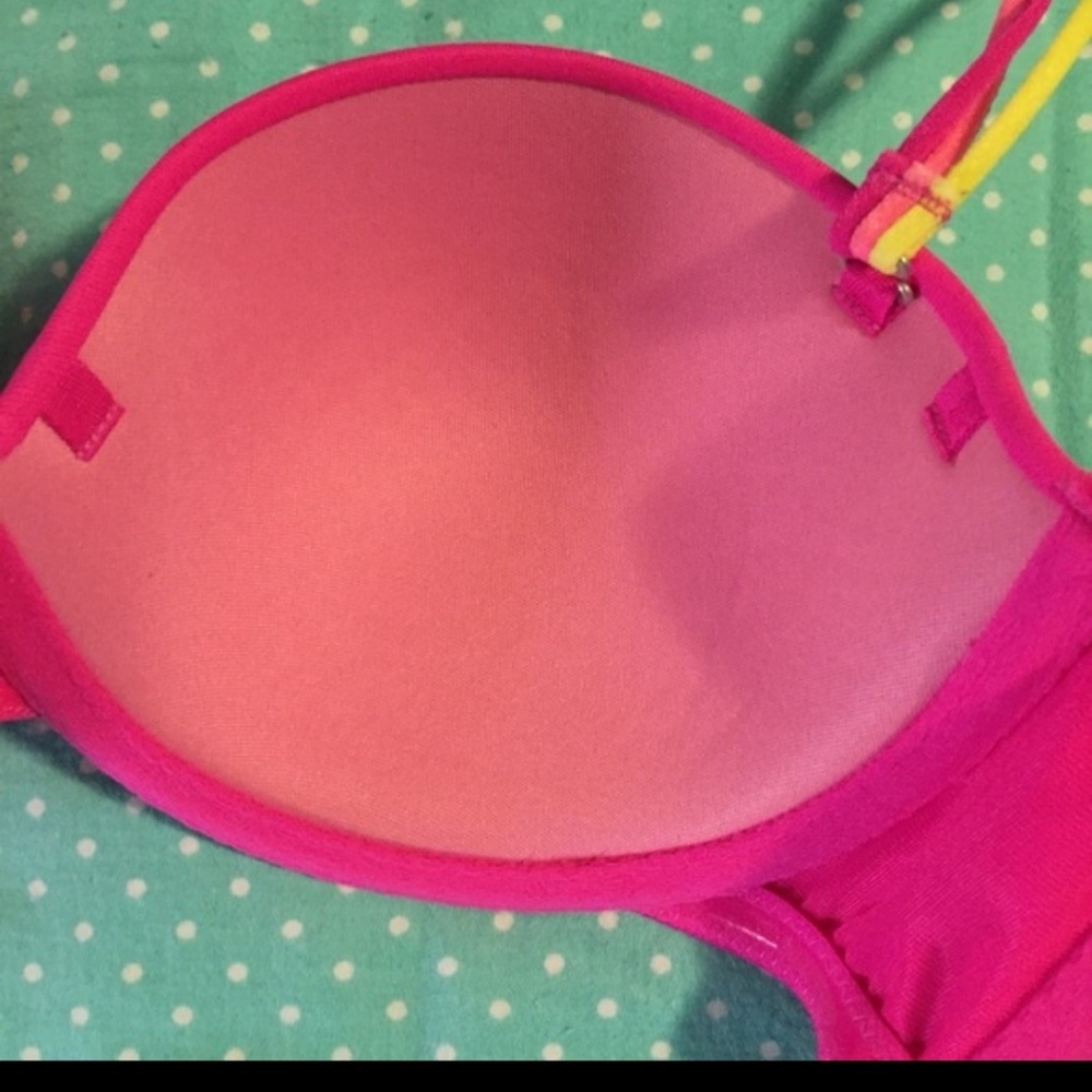 Pink bra